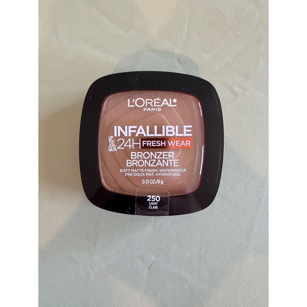 L'Oreal Paris Infallible Fresh Wear Soft Matte Bronzer 250 Light 0.31oz